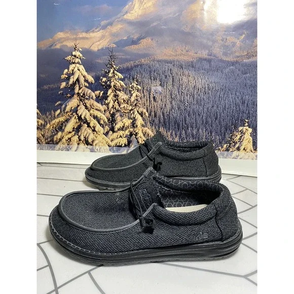 Hey Dudes Mens Wally Size 10 Black - Picture 8 of 9